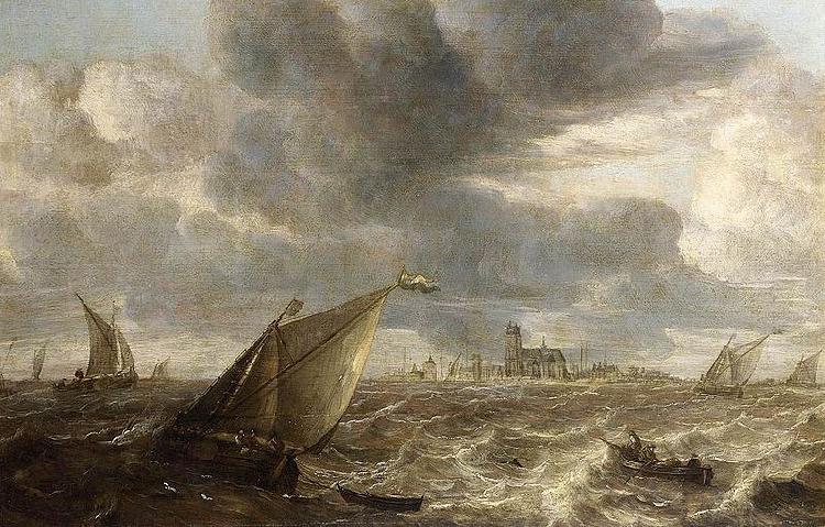 Abraham van Beijeren River Landscape oil painting image